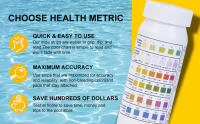50 Strips De Prueba Para Piscina Y Baño Calentado 6-in-1 Cloro Bromo pH Alcalinidad Ácido Ciclorúrico Para Agua De Piscina Y Baño Calentado - details 1