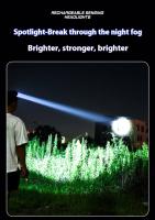 Linterna Frontal Para Pesca LED Recargable Con Sensor Función De Alta Y Baja Impermeable Lámpara De Mano De Alta Potencia - details 4