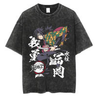 Camiseta De Algodón Grande Y Vintage Con Impresión De Anime Japonés Para Hombres Y Mujeres Manga Corta Estilo Harajuku Camiseta O-neck Para Uso Diario - details 1