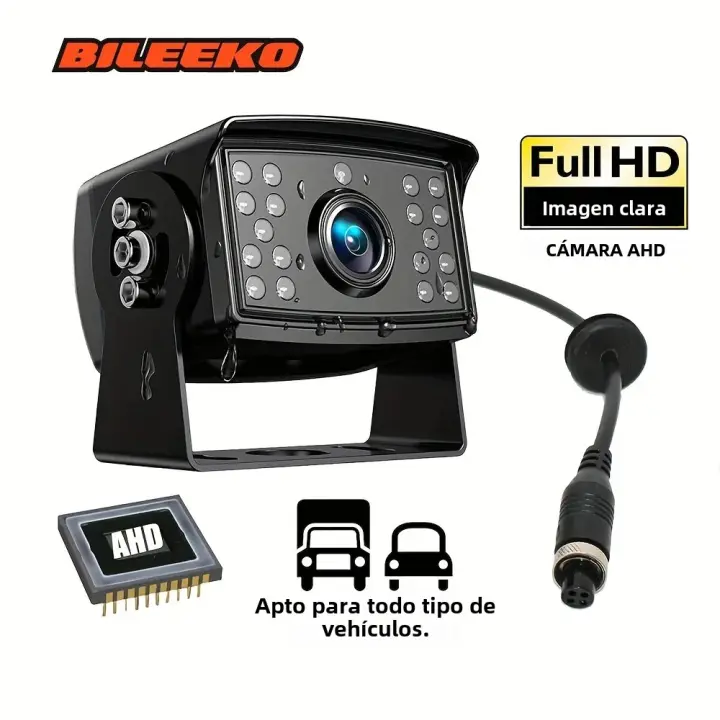 Cámara Trasera AHD De Alta Resistencia Con 18 Visión Nocturna Para Coche Camión RV Autobús Remolques 4PIN Cámara De Vehículo - 1