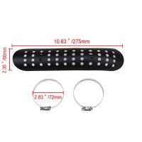 Protector De Calor Para Escape De Motocicleta Universal Cubierta De Hierro Metálico Negro/Plateado Adecuado Para Harley Honda Yamaha - details 26