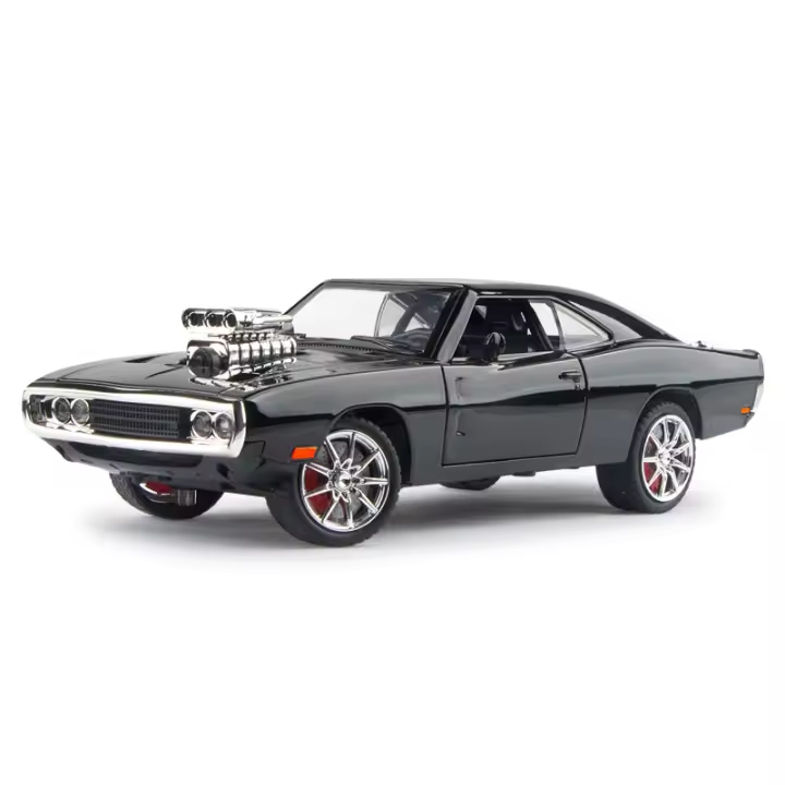 Modelo De Coche De Aleación 1:24 Challenger 1970 De Fast & Furious 7 Con Sonido Y Luz Regalo Para Niños Decoración De Juguetes Vehículos - 1
