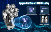 Afeitadora Eléctrica Para Hombres 7D Sin Cable Afeitadora De Cabeza Impermeable Con Pantalla LED Kit De Afeitar Incluido - details 2