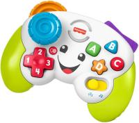 Fisher-Price Ríe y Aprende Mi Primer Mando de Consola, Juguete de Aprendizaje con Luces y Sonidos para bebé +6 Meses, versión español + portugués + Italiano + inglés (HHX11) - details 0