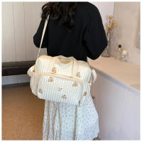 Bolso Grande Para Mamá Organizador De Bebé Maternidad Bolsa De Diaper Bordada Para Mujer Cruzable Hombro Viaje Al Hospital - details 9