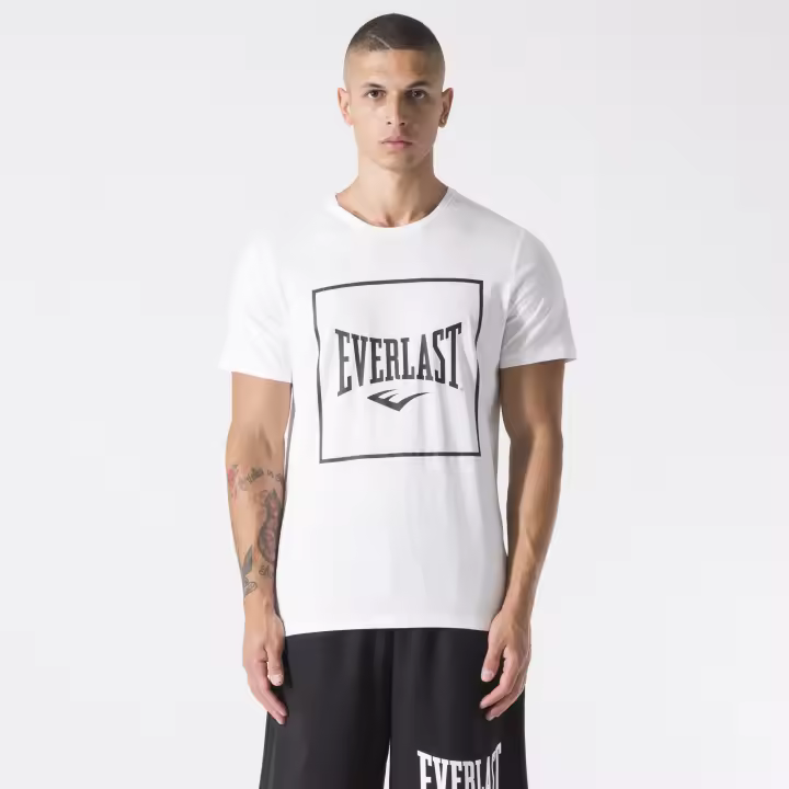 Camiseta Hombre Manga Corta Regular Everlast White - 1