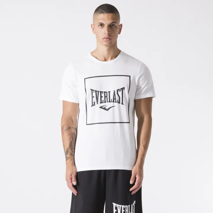 Camiseta Hombre Manga Corta Regular Everlast White - 1