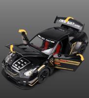 Nissan GTR R35 De 1:24 Coche Deportivo Diecast Modelo De Metal Juguete Para Colección Simulación Con Retroceso Para Niños - details 4