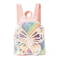 Mochila clásica linda con diseño de mariposa, mini mochila impermeable con lentejuelas para niños. - details 3