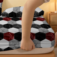 Funda De Suelo De Marfil Con Patrón De Moda 1 Pieza Poliéster 100% Funda De Cama Con Estampado Geométrico Para Dormitorio - details 4