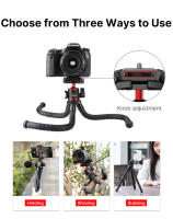 VIJIM Ulanzi MT-33 Trípode Flexible De Octopus Para Cámara De Teléfono DSLR Diseño 2 En 1 Con Soporte Para Teléfono Y Enchufe Frío Lado Con Tornillo 1/4 - details 5