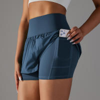 Shorts Deportivos De Mujer Para Gimnasio Y Tenis Con Bolsillos Pantalones Elásticos De Yoga Y Golf Entrenamiento Correr - details 49