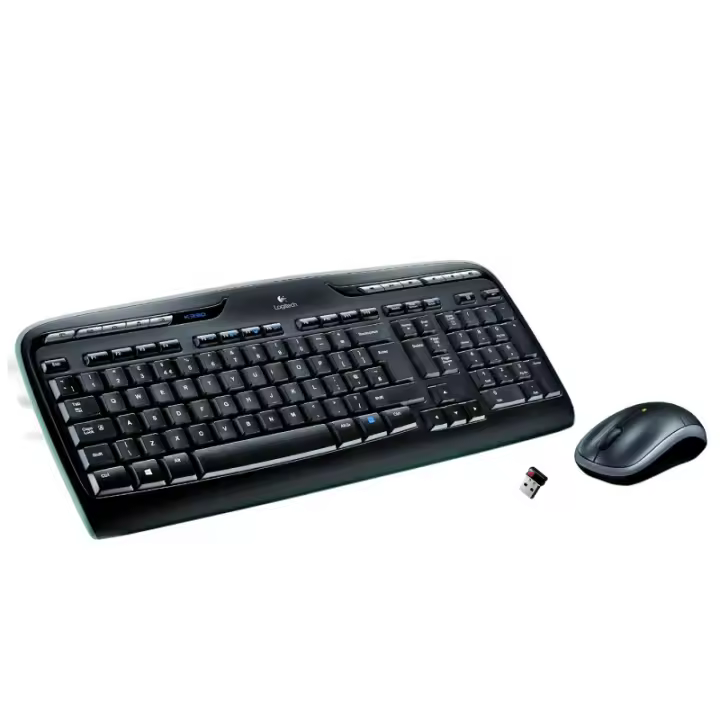 Logitech - Wireless Combo MK330 teclado Ratón incluido USB QWERTY Español Negro, Gris 920-003978 - 1