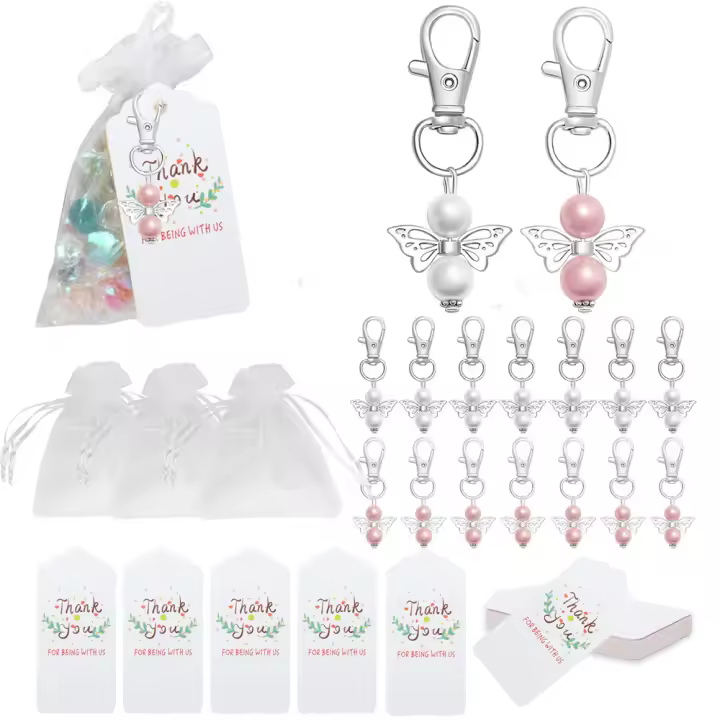 30 Uds llavero bebé bautismo ducha recuerdo de boda regalo de invitado decoración de boda fiesta decoración de Navidad - 1