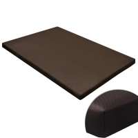 vidaXL Alfombrilla plana y cuadrada marrón para perros, Mascota Perrera Dimensiones M, L, XL - details 0