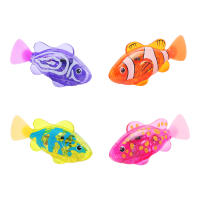 Pequeños Peces Electrónicos De Simulación Para Niños Juguetes Para Bañarse Que Nadan Y Emiten Luz Mientras Juegan En El Agua - details 10