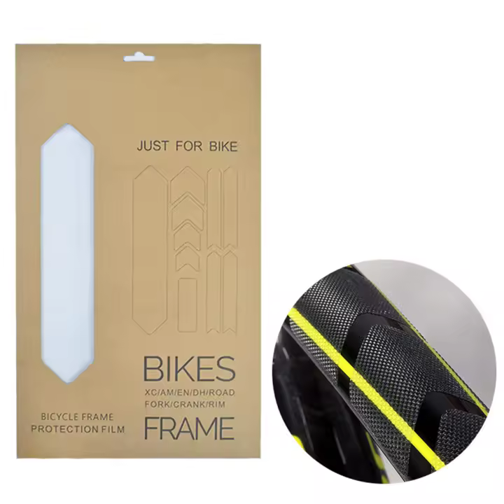Set De Protección Para Marco De Bicicleta Antideslizante Y Antiarrugas Película Transparente Accesorios Para Ciclismo Para Mountain Bike - 1