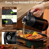 Botella De Espuma Para Cocinar 470ml 2 En 1 Dispensador De Aceite Para Air Fryer BBQ Con Etiquetas De Decoración Eco-amigable Herramienta De Condimentos Para Cocina - details 6