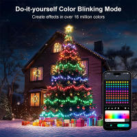 Luz De Fairy LED RGB IC Smart String DIY Programable WS2812B USB Garland Decoración Para Exterior Navidad Luces De Globos Fairy - details 0