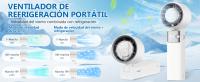 Mini Ventilador Turbo Recargable USB - 5000mAh, Control de 199 Velocidades, Operación Silenciosa, Aire Fresco Instantáneo, Ideal para Viajes/Trabajo/Actividades Outdoor (Blanco, Portátil) - details 1