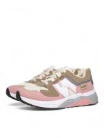 HLuna Zapatillas de colorines Sneakers mujer n-01 combinados de rosa marrón blanco beige y gris - details 1