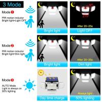 Lámpara De Pared Solar Exterior Con 182 LED Y Cabezas Ajustables Luz De Seguridad IP65 Impermeable Con 3 Modos De Trabajo Luz De Inundación LED Moderna - details 4