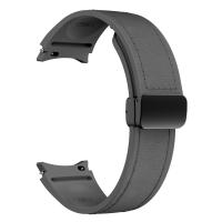 Correa De Cuero Genuino Y Silicona Para Samsung Galaxy Watch 7 6 5 44mm 40mm 20 Bracelet Galaxy Watch 6 4 Classic 47mm 46mm 43mm 42mm Unisex - details 2