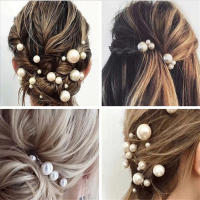 Barretta De Metal En Forma De U Para Mujer Con Perlas Simuladas Accesorio De Cabello Para Boda Estilo De Peinado De Novia Herramienta De Diseño De Pelo - details 0