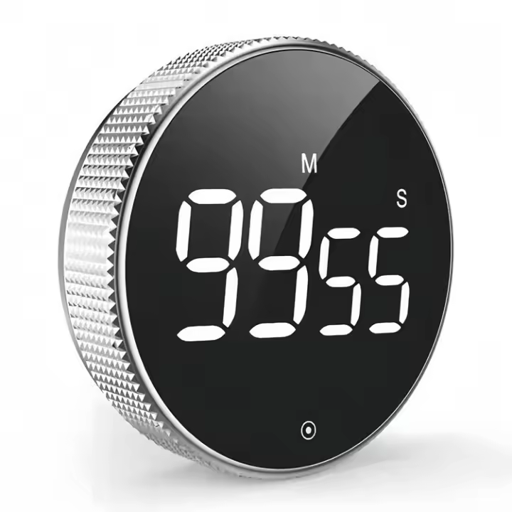 Digital LED Temporizador Manual de Cuenta Regesiva Reloj Despertador Magnético Cronómetro de Ducha - 1