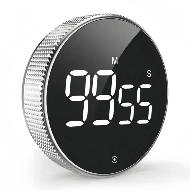 Digital LED Temporizador Manual de Cuenta Regesiva Reloj Despertador Magnético Cronómetro de Ducha - 1