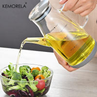 Botella De Aceite De Vidrio 600/800/1000ML Con Tapa De Acero Inoxidable Anti-Rotura Y Antideslizante Para Barbacoa Y Condimentos - details 3