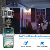 Cámara IP Exterior 4G Con Lente Dual 6K 12MP CCTV Visión Nocturna Color Audio Seguimiento Automático 3 Pantallas Inalámbrica - details 7