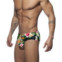 Bragas De Natación Para Hombre Estampado De Flores Moda Verano Push up Cintura Baja Shorts De Playa Traje De Baño Sexy - details 4