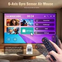 Proyector Mini Autoenfoque Magcubic HY310 Native 1080P 330ANSI 4K Android 11 Con Wifi6 BT5.4 Air Mouse Voz Para Películas Al Aire Libre - details 21