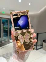 Funda Cuadrada Lujosa Con Diamantes Y Mariposa Para Samsung Galaxy Z Flip 6 5 4 3 Flip6 Flip5 Flip4 Flip3 5G Con Soporte Y Estuche - details 11