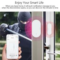 Sensor De Puerta Y Ventana Zigbee Tuya Alarma Antirrobo Para Seguridad Del Hogar Compatible Con Alexa Google Home Smart Life - details 6