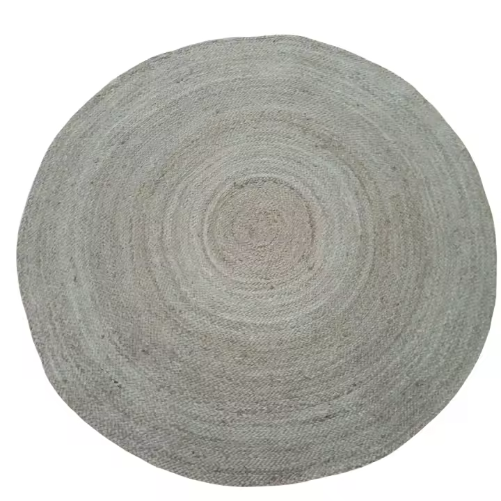 Alfombra de Yute Redonda 120cm - Salón, dormitorio, decoración de Hogar - ANIMS - 1