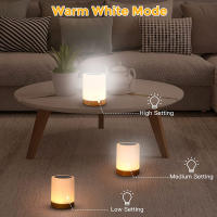 Lámpara Nocturna Toque Sensor Recargable Para Niños Habitación Luz Caliente Blanca RGB Cambiante Lámpara De Mesa Para Dormitorio - details 10