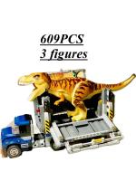 Bloques De Construcción De Dinosaurio Jurassiced Serie Nueva T-Rex Transportador Para Niños Regalo De Navidad Compatible Con Lego ABS Sin Batería - details 1