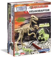 Clementoni - Arqueojugando Velociraptor fosforescente - juego científico para excavar y montar dinosaurios a partirde 7 años (55352) Referencia: 55352 - details 0