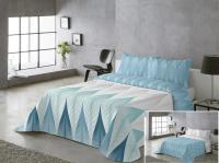 MULTIHOGAR-Colcha multiuso REVERSIBLE ESTAMPADA para Cama 90/105/135/150Cubrecama Fina, para Primavera, Verano y Entretiempo, Incluye Funda de Cojín - details 1