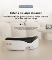Máscara de Masaje Ocular Recargable with Calor,Masajeador de Ojos 3D with Vibración y Compresión de Aire,Modos para Aliviar Fatiga Visual, Bolsas y Ojeras | Diseño Ajustable y USB,Ideal para Oficina y Viajes - details 12
