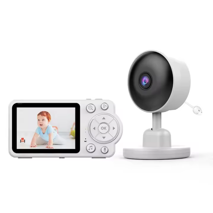 Monitor De Bebe Inalámbrico 2,8 Pulgadas Cámara De Seguridad Inteligente With Visión Nocturna Audio Bidireccional Protección De Seguridad Monitoreo De Temperature Alarma De Llorido De Bebe - 1