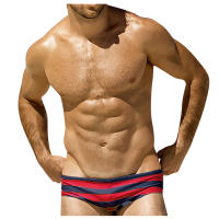 Bragas De Natación Para Hombre Con Rayas Traje De Baño Sexy Corto De Playa Verano Surfeo Bikini Pantalones Bañador Corto Hombre - details 7