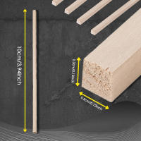 100Pcs Palitos De Madera Balsa 10CM*3MM*3MM Para DIY Modelos Juguetes Artesanía Hecho a Mano Material De Madera - details 2