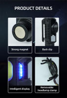 Linterna Frontal Inteligente Con Sensor De Iluminación Fuerte Recargable Y Clip Magnético Para Periódicos Ideal Para Pesca Nocturna Y Correr Por Noche Portátil - details 8