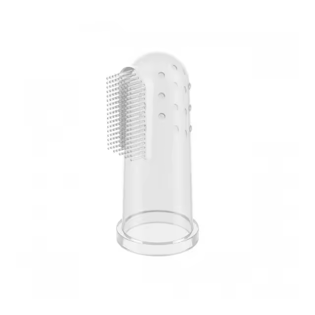 Cepillo dedal de silicona con estuche Babyono - 1