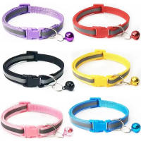 Collar Reflectivo Ajustable Para Gatos Con Campana Y Anillo De Cuello Seguridad Elástica Accesorios Para Mascotas Productos Pet - details 11