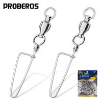 PROBEROS 10Pcs Luya Pesca Conector De Acero Inoxidable Unipunto Soporte Giratorio Anillo Figura 8 Accesorios De Pesca - details 3