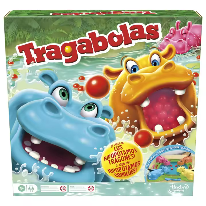 Juego Tragabolas ¡consigue que tu hipopótamo sea el más comilón! (Hasbro F8815175) - 1